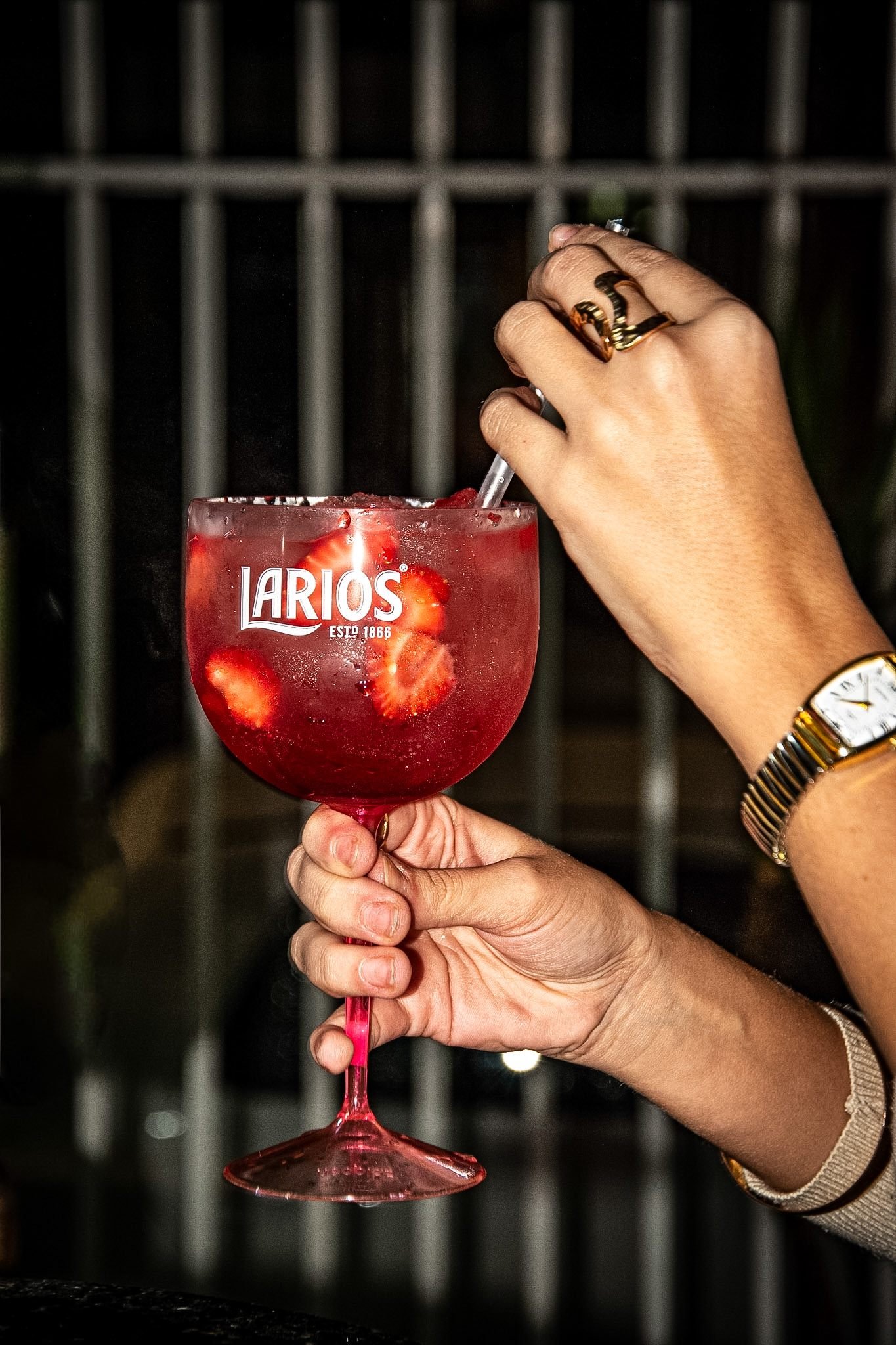 Drink gin tônica preparado para festa